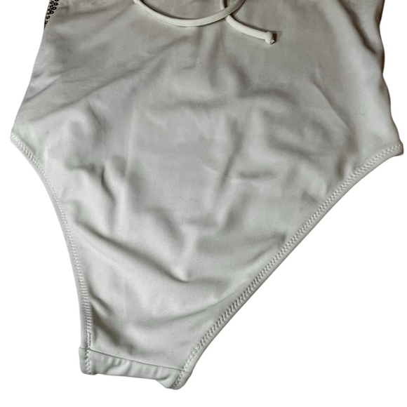 Rochford Australia Gold Sequin & Cream Halter Bathingsuit, 12 - Picture 12 of 15